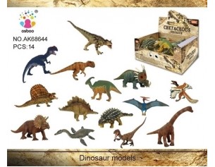 Резиновый динозавр 14шт/шоубокс Цена за 1 шт.
