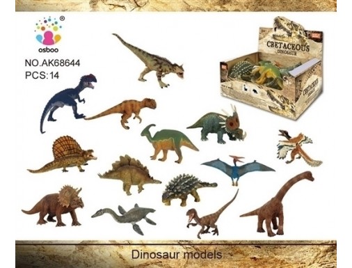 Резиновый динозавр 14шт/шоубокс Цена за 1 шт.