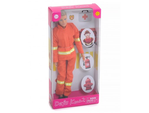 Кукла "Пожарный"Defa" с аксесс. в/к 15*5.5*32 см.
