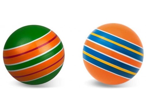 Мяч резиновый 125 мм Полосатики ручное окрашивание